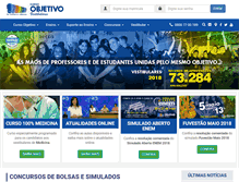 Tablet Screenshot of curso-objetivo.br
